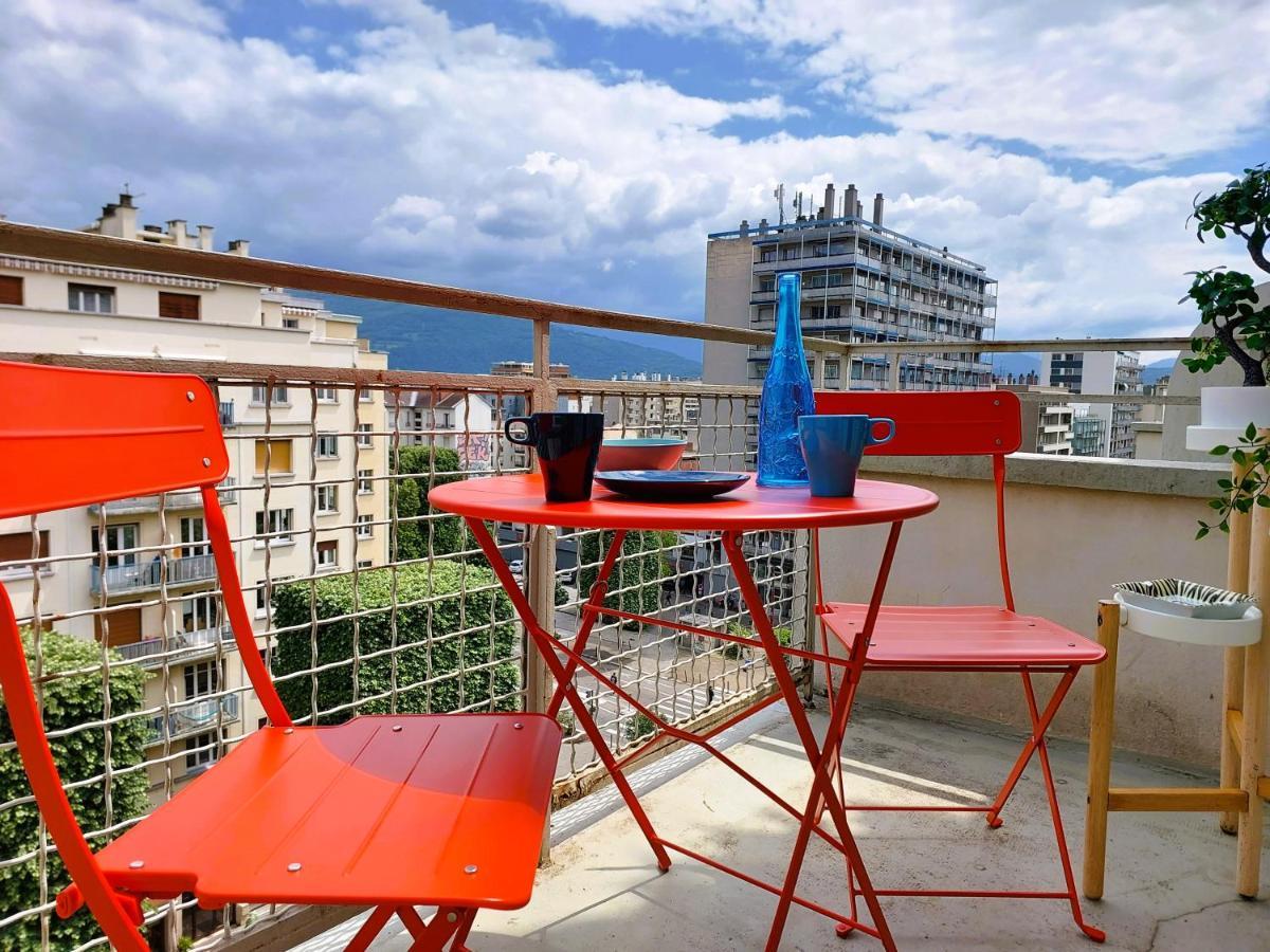 Champon - Lumineux 2 Chambres Avec Garage Prive - Tram A 1 Min Гренобъл Екстериор снимка